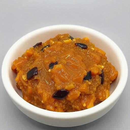 Vibrant Orange Dessert Filling Photo