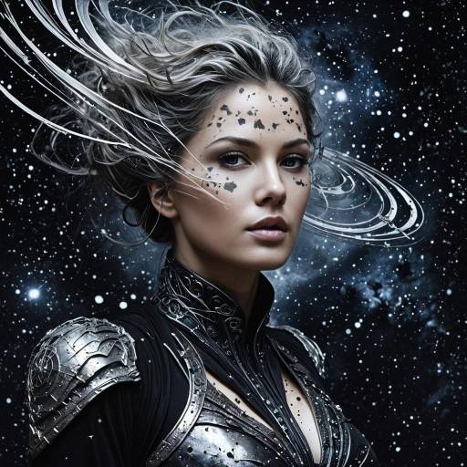 Surreal Cosmic Portrait of a Woman Surreal Cosmic Portrait of a Woman