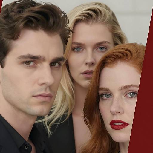 Close-up Portrait of Three Young Adults