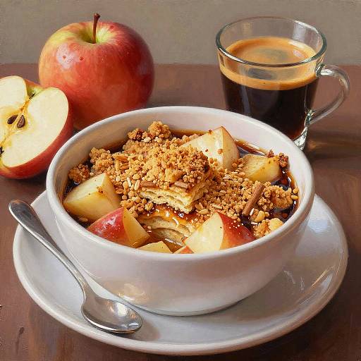 Apple Crumble and Espresso Bowl