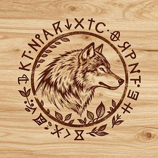 Sigma Wolf Nordic Rune Symbol
