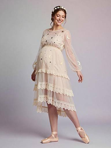 Ethereal Couture Maternity Fairy Portrait