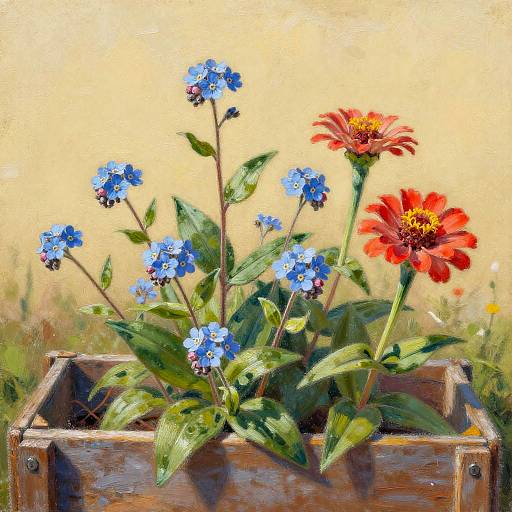 Botanical Painting with Casein and Conté