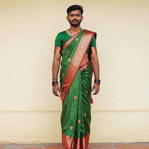 Man Wearing Tamil National Dress