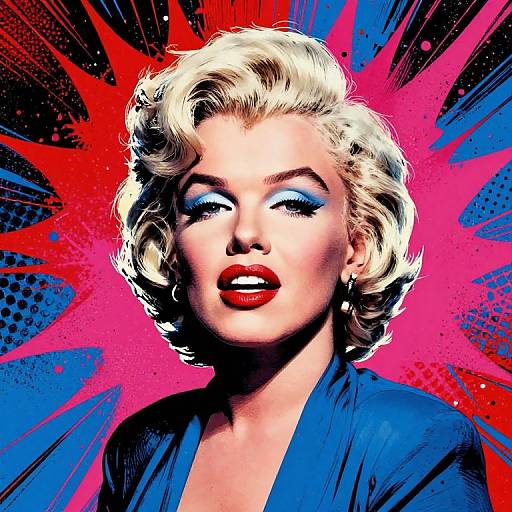 Explosive Comic Style Marilyn Monroe