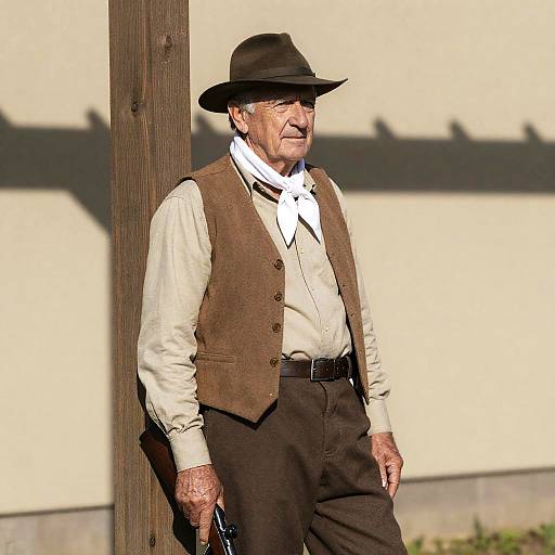 Outdoor Portrait of an Older Man