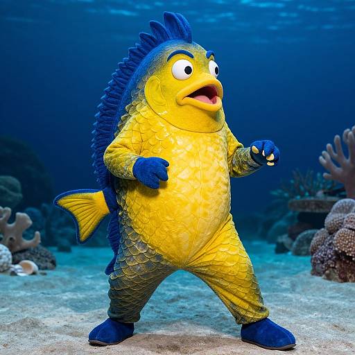 Whimsical Adult Flounder Costume