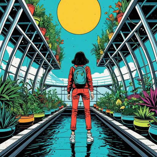 Orbital Botanist in Floating Gardens