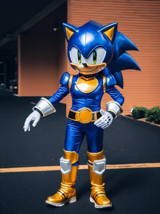 Realistic Woman in Metal Sonic Cosplay