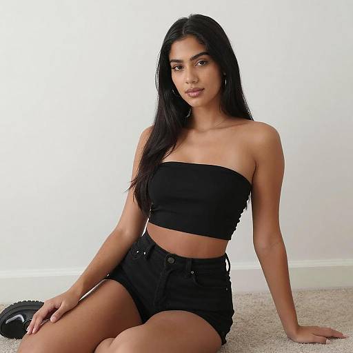 Young Woman Sitting on Carpet