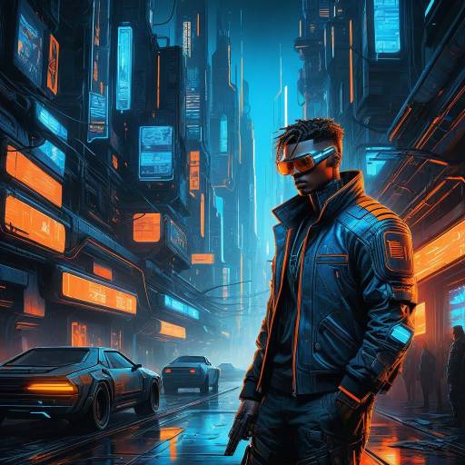 Vivid Cyberpunk Digital Art Experience