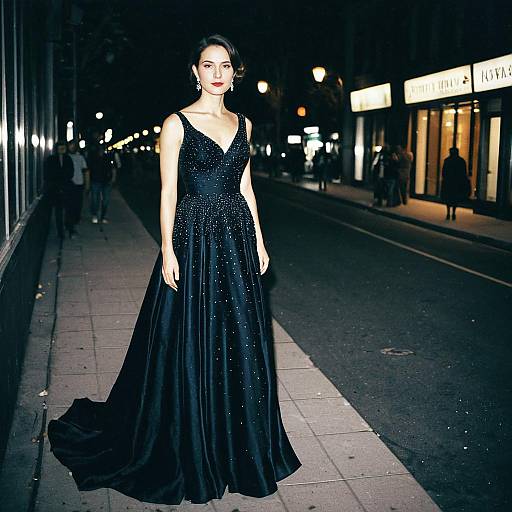 Woman in Designer Evening Gown
