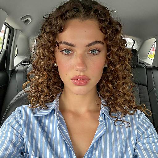 Young Woman in Car Portrait