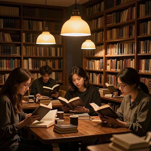 Golden-Hued Library of Contemplation