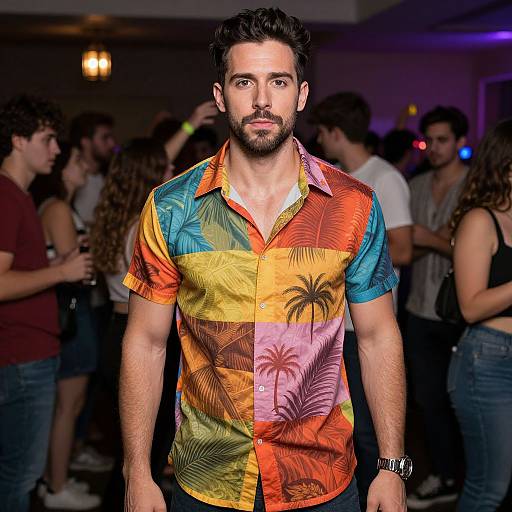 Toga Party Costume with Colorful Shirt