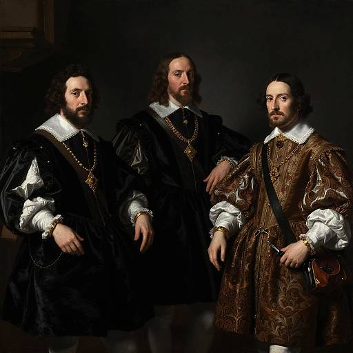 Renaissance Aristocrats Formal Portrait