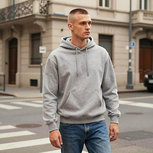 Urban Buzz Cut Fashion Portrait