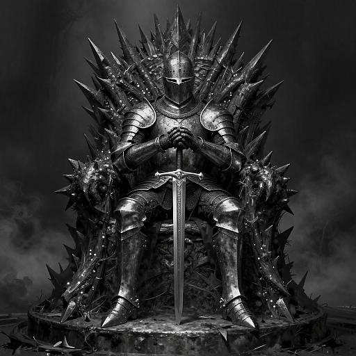 Forsaken Knight on Spiked Throne