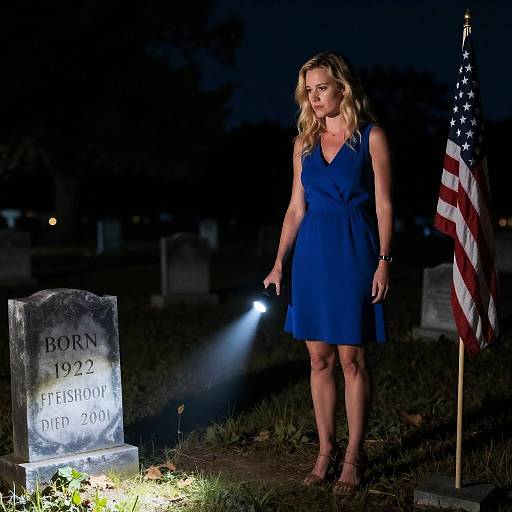 Mysterious Night in the Cemetery
