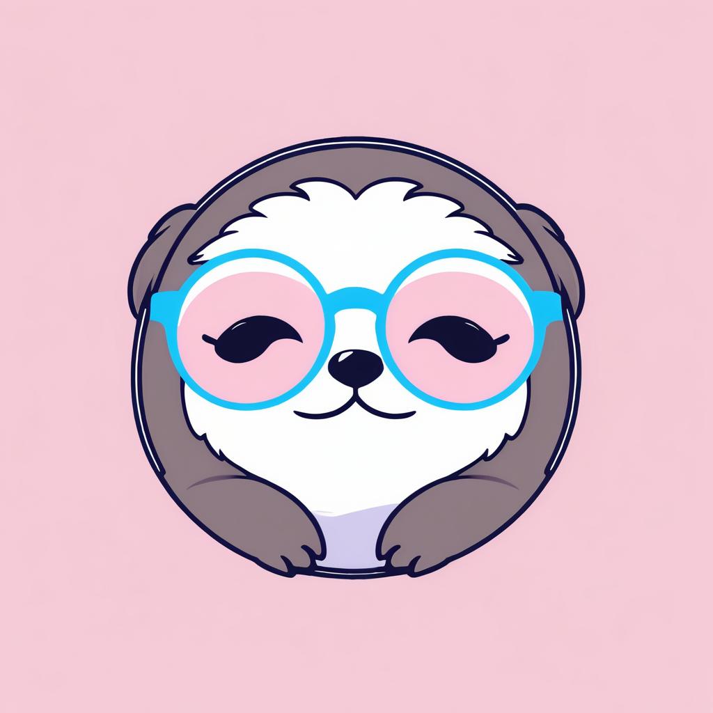 Cute Kawaii Sloth with Relaxing Design