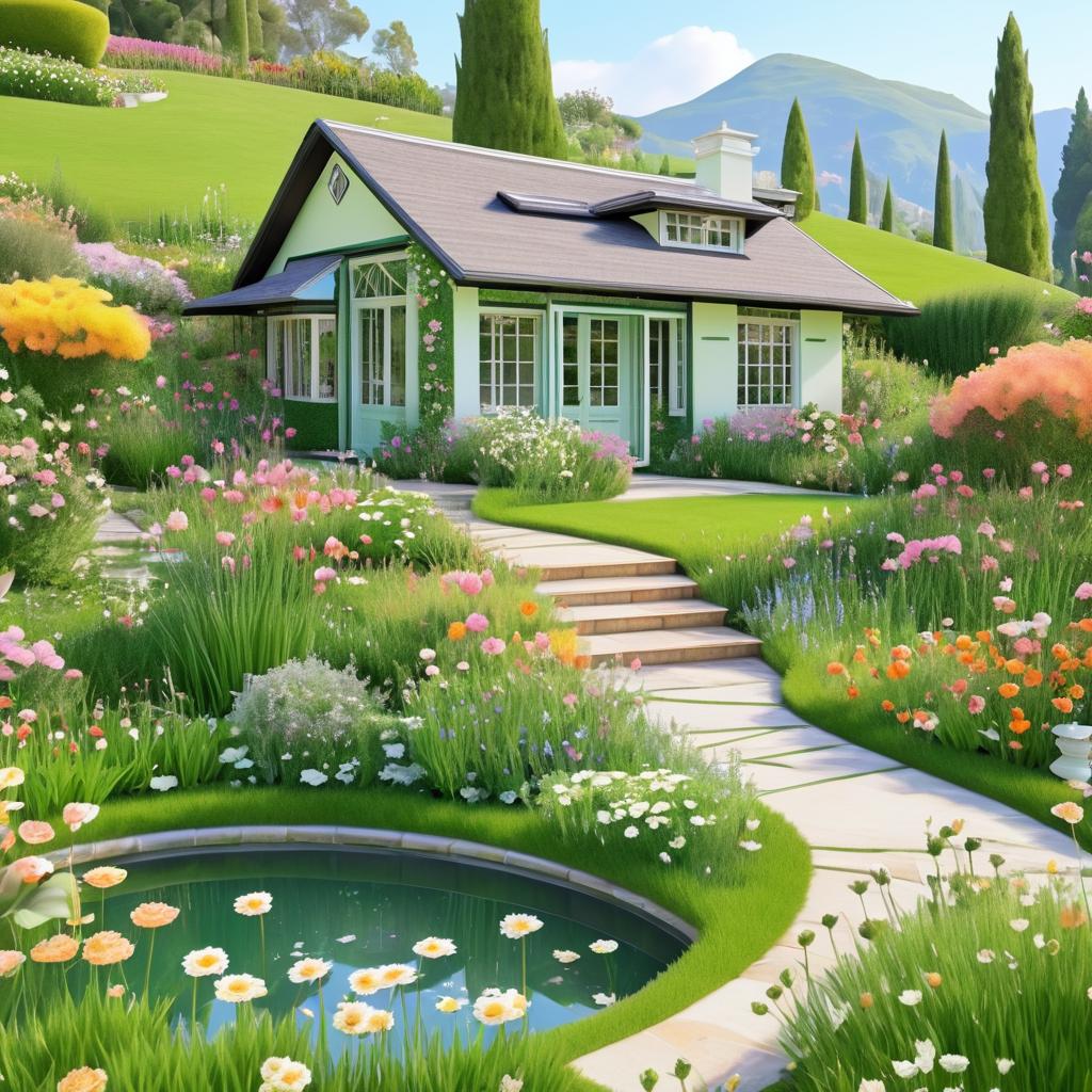 Art Deco Cottage in Floral Paradise