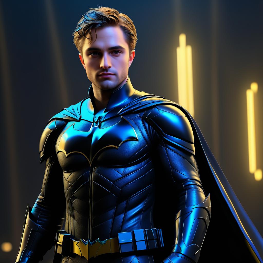 Realistic Portrait of Robert Pattinson as Batman