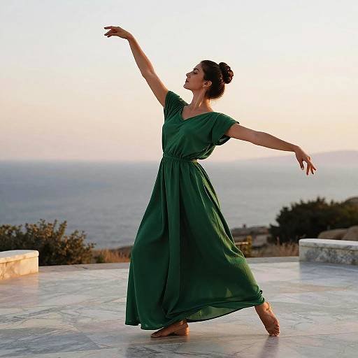 Grecian Updo on Emerald Chiton