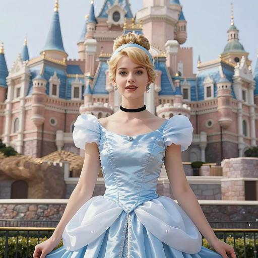 Photorealistic Cinderella Costume Portrait