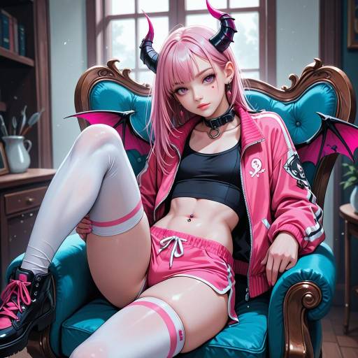 Stylish Male Character with Wings and Accessories