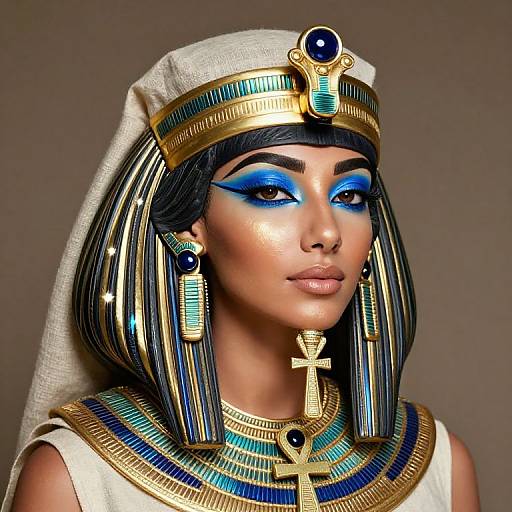 Radiant Egyptian Princess Makeup Look