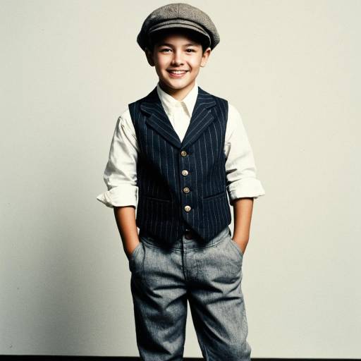 Boy in Vintage Stylish Costume