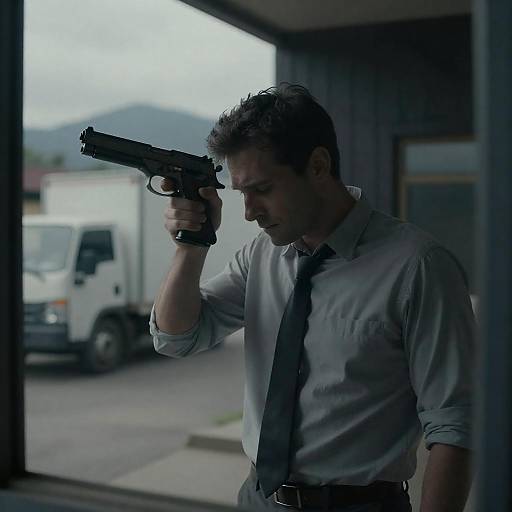 Gritty Portrait of Desperation