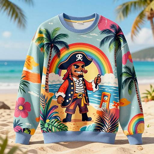 Vibrant Tropical Graphic Sweatshirts