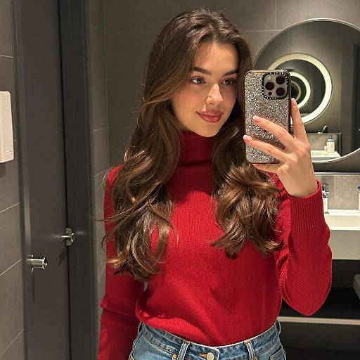 Young Woman Mirror Selfie