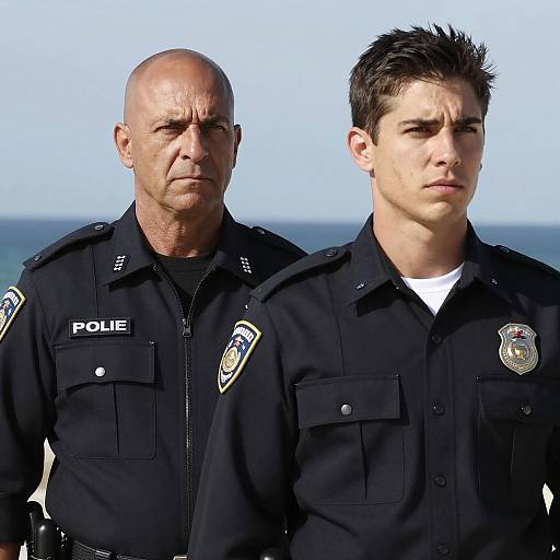 Two Uniformed Men With Intense Expressions