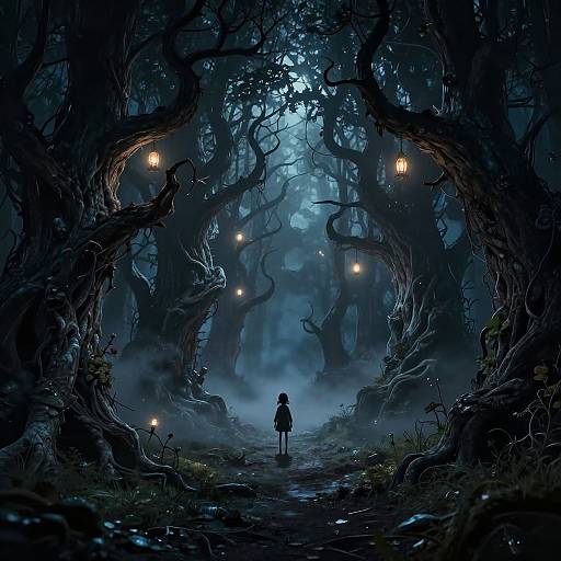 Tim Burton Style Twisted Fairytale Forest
