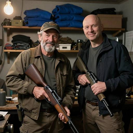 Smiles in a Cluttered Workshop Scene