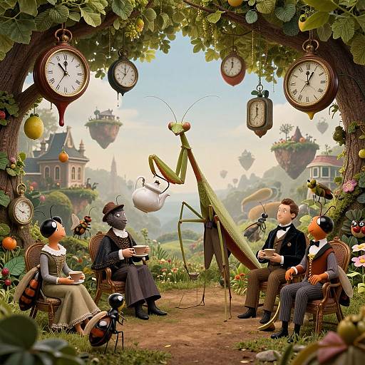 Victorian Insect Tea Party Dreamscape