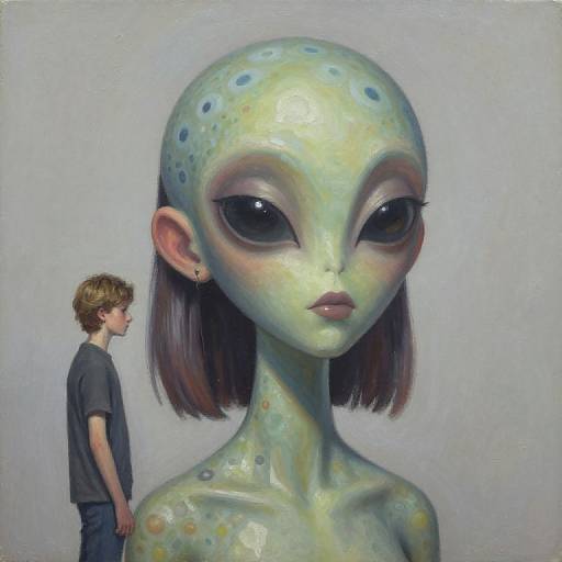 Spotty Nerdy Alien Youth Portrait