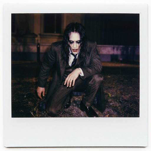 Creepy Nosferatu in Vintage Polaroid