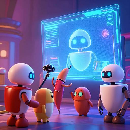 Pixar-Style Robots Designing Characters