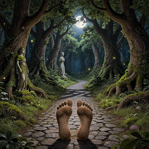 Fairy-Tale Forest from Giant's Footprint