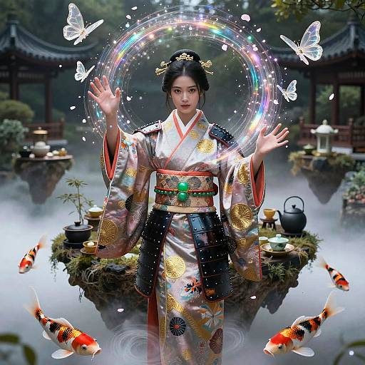 Prismatic Sorceress of the Floating Tea Garden