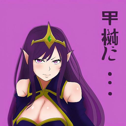 Illustration of Morgana (league of legends), league of legends in the style of Shiraue yuu