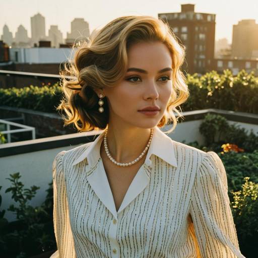 Elegant 540 Waves Hairstyle in Golden Hour