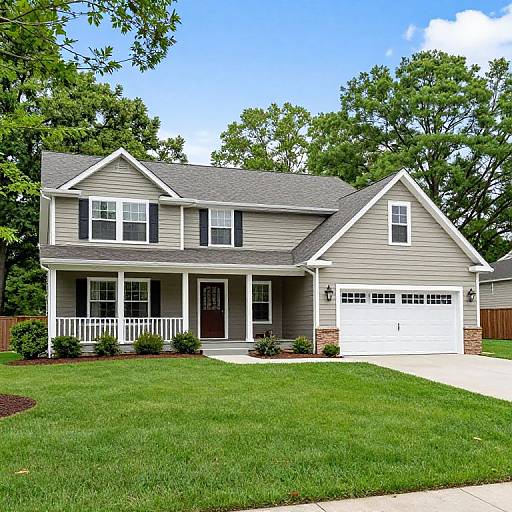 Cozy Two-Story Ranch Home Exterior