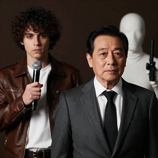 Dramatic Photograph of Three Men