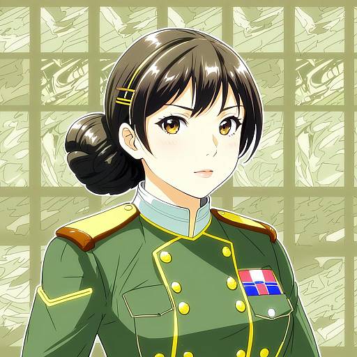 Illustration of Myoukou kai ni (kancolle), kantai collection in the style of Greenmarine