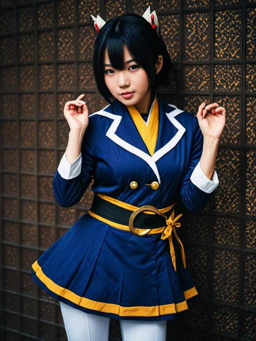 Cosplayer in Kiyomi Takada Costume