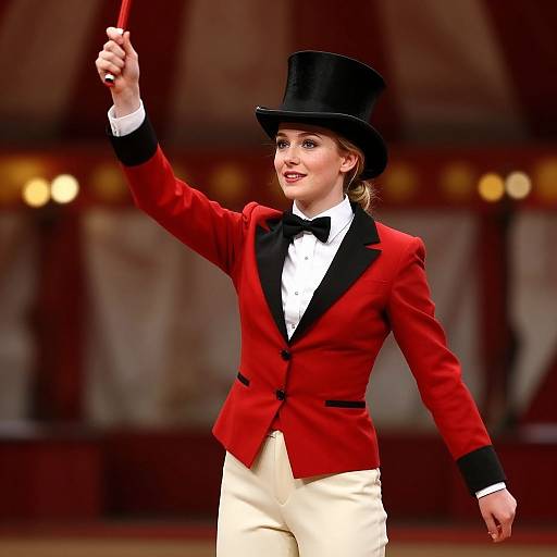 Photorealistic Circus Ring Leader Portrait